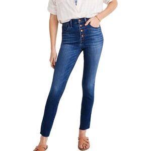 Madewell 10" High-Rise Skinny Crop Jeans: Button Fly TENCEL Denim Edition